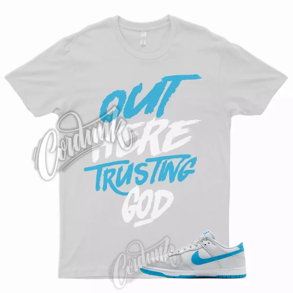 TG T Shirt to Match Dunk Low Pure Platinum Blue Lightning Light Bone Grey 1 Jezsport.com