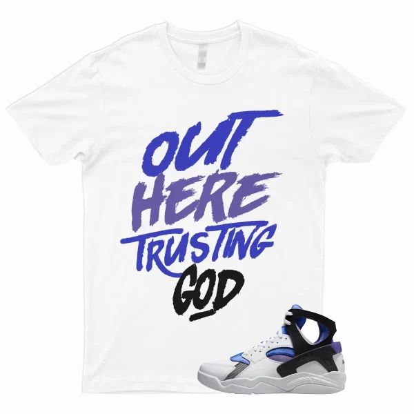 TG T Shirt to Match Air Flight Huarache OG Varsity Purple Royal Blue Menta Dunk Jezsport.com