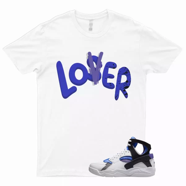 LOVER Shirt to Match Air Flight Huarache OG Varsity Purple Royal Blue Menta Dunk Jezsport.com