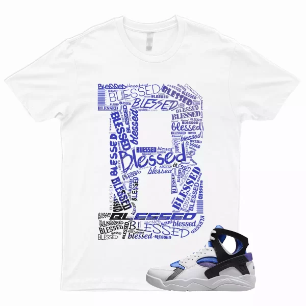 BLESS Shirt to Match Air Flight Huarache OG Varsity Purple Royal Blue Menta Dunk Jezsport.com