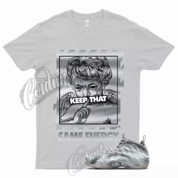 ENERGY T Shirt to Match Air Foamposite One Dream A World Tech Grey Multi Color 1 Jezsport.com