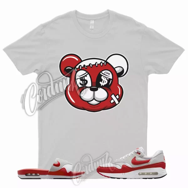 STITCH Shirt to Match Air Max 1 86 OG Big Bubble University Red Slide Sport Grey Jezsport.com