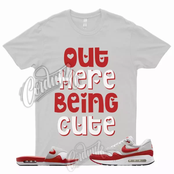 CUTE Shirt to Match Air Max 1 '86 OG Big Bubble University Red Slide Sport Grey Jezsport.com