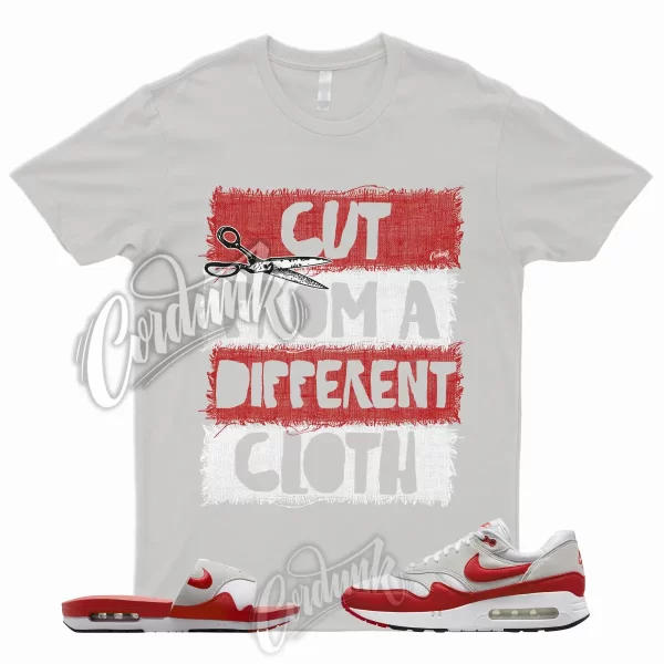 CUT T Shirt to Match Air Max 1 '86 OG Big Bubble University Red Slide Sport Grey Jezsport.com