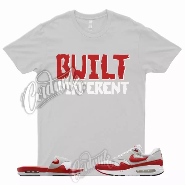 BUILT Shirt to Match Air Max 1 '86 OG Big Bubble University Red Slide Sport Grey Jezsport.com