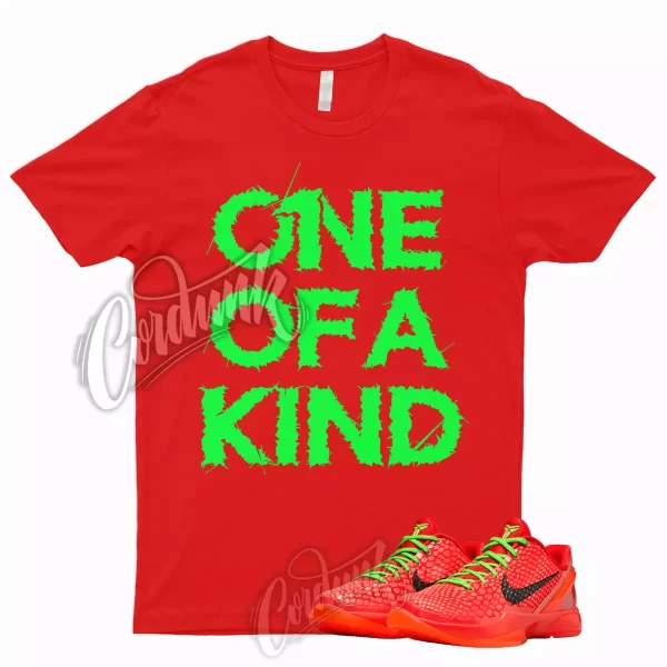 1OAK T Shirt to Match 6 Christmas Bright Crimson Red Electric Green Neon Reverse Jezsport.com