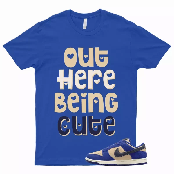 CUTE T Shirt to Match Dunk Low Blue Suede Tan Cream Midnight Navy Royal 1 Bagel Jezsport.com