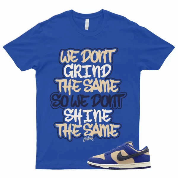 GRIND T Shirt to Match Dunk Low Blue Suede Tan Cream Midnight Navy Royal 1 Bagel Jezsport.com