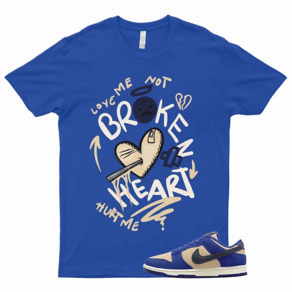 BROKEN Shirt to Match Dunk Low Blue Suede Tan Cream Midnight Navy Royal 1 Bagel Jezsport.com