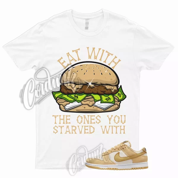 EAT T Shirt to Match Dunk Low WMNS Gold Suede Celestial Wheat Midnight Navy 1 Jezsport.com