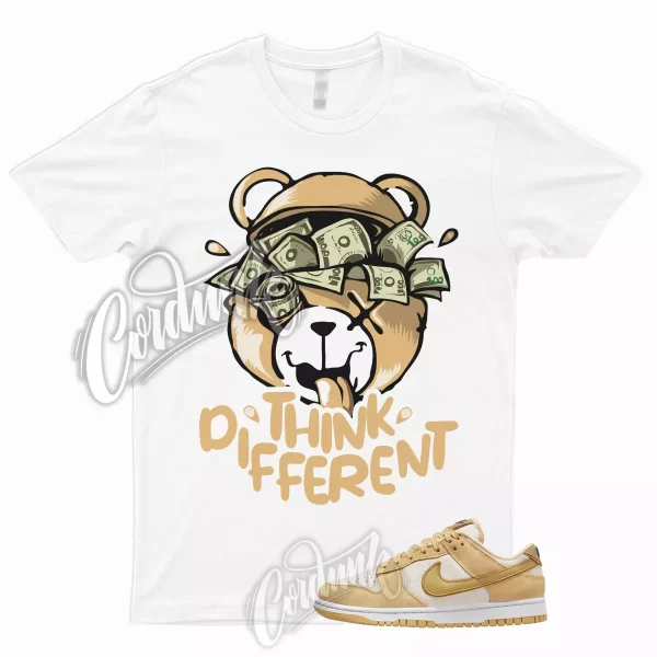 THINK T Shirt to Match Dunk Low WMNS Gold Suede Celestial Wheat Midnight Navy 1 Jezsport.com