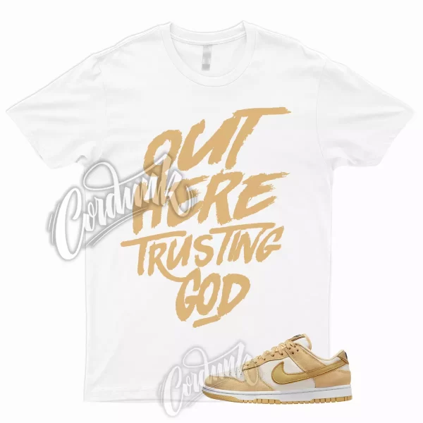 TG T Shirt to Match Dunk Low WMNS Gold Suede Celestial Wheat Midnight Navy 1 Jezsport.com