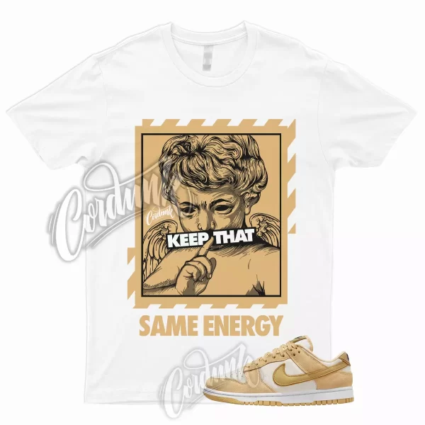 ENERGY T Shirt to Match Dunk Low WMNS Gold Suede Celestial Wheat Midnight Navy 1 Jezsport.com