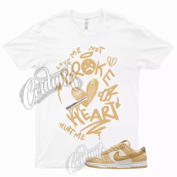 BROKEN T Shirt to Match Dunk Low WMNS Gold Suede Celestial Wheat Midnight Navy 1 Jezsport.com