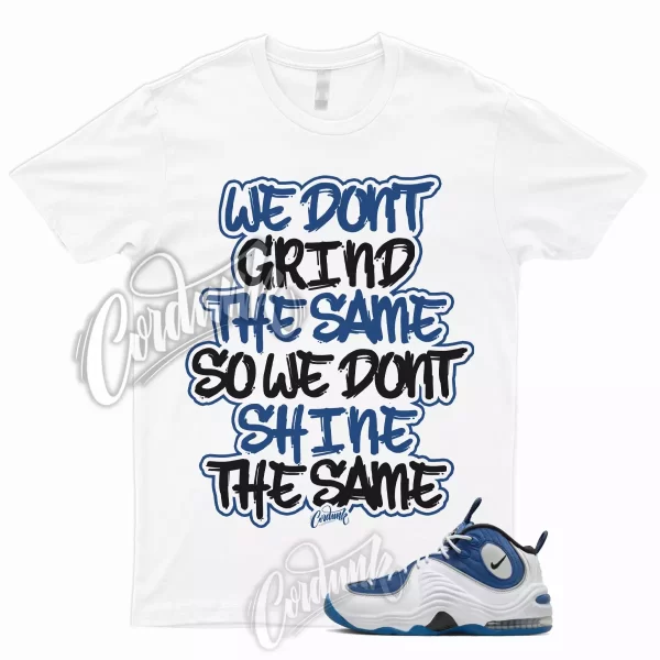 GRIND T Shirt for Air Penny 2 Atlantic Blue 2023 White Black Metallic Silver Jezsport.com