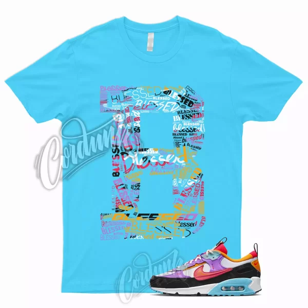 BLESSED Shirt to Match Air Max 90 Futura Fuchsia Lunar New Year Bright Crimson 1 Jezsport.com