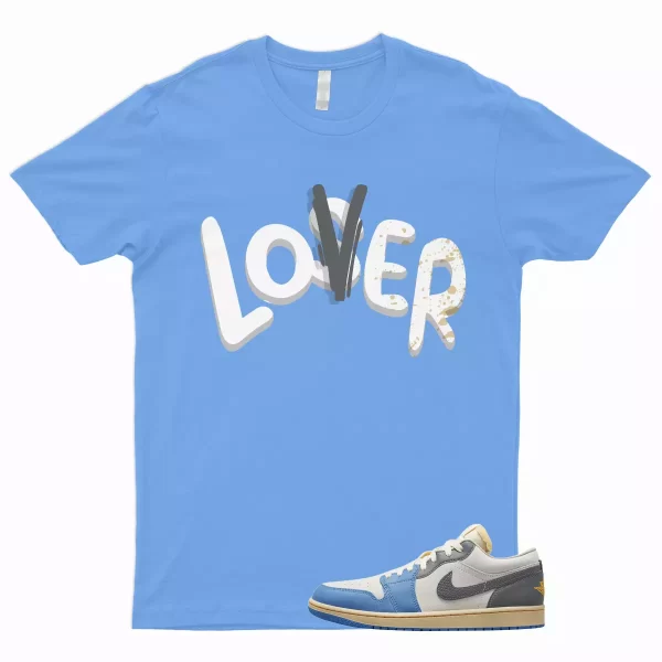 LOVER T Shirt for 1 Tokyo Low Vintage University UNC Grey Dutch Blue Smoke Sail Jezsport.com