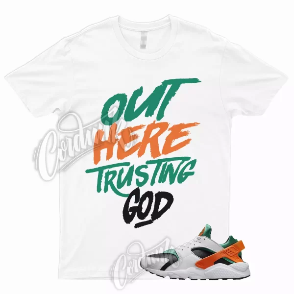 TG T Shirt to Match Air Huarache Miami Orange Stadium Green Safety Hurricanes 1 Jezsport.com