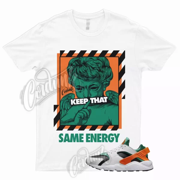 ENERGY Shirt to Match Air Huarache Miami Orange Stadium Green Safety Hurricanes Jezsport.com