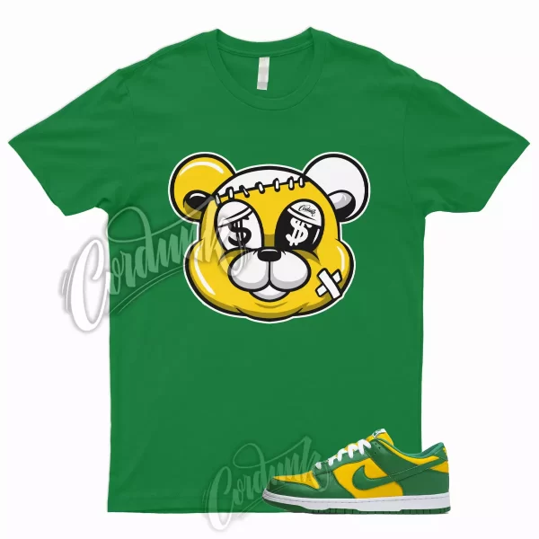 STITCH Shirt to Match Dunk Low Brazil Green Pine Varsity Maize Yellow Reverse 1 Jezsport.com