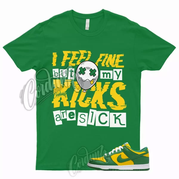 SICK T Shirt to Match Dunk Low Brazil Green Pine Varsity Maize Yellow Reverse 1 Jezsport.com