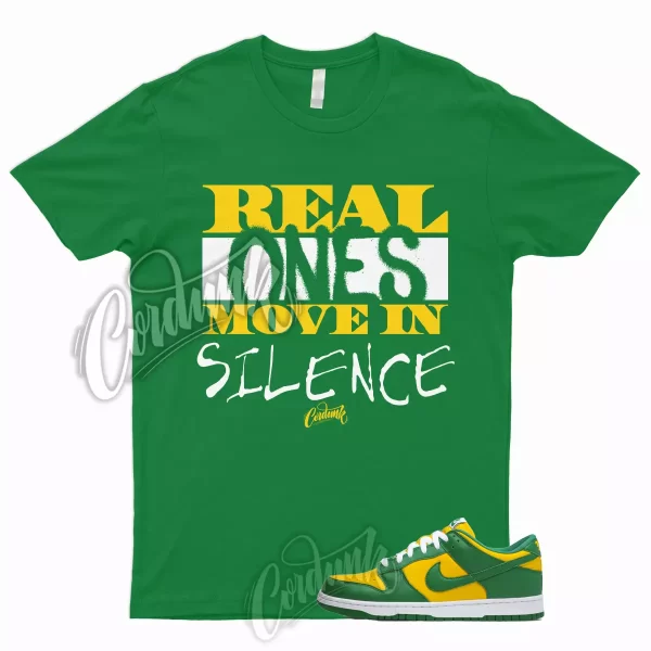 R1 T Shirt to Match Dunk Low Brazil Green Pine Varsity Maize Yellow Reverse 1 Jezsport.com