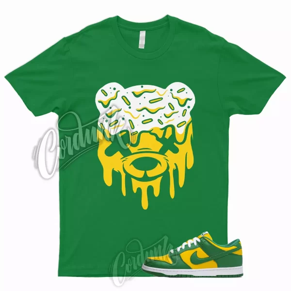 DRIPPY Shirt to Match Dunk Low Brazil Green Pine Varsity Maize Yellow Reverse 1 Jezsport.com