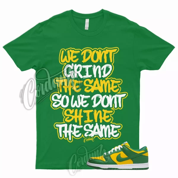 GRIND T Shirt to Match Dunk Low Brazil Green Pine Varsity Maize Yellow Reverse 1 Jezsport.com