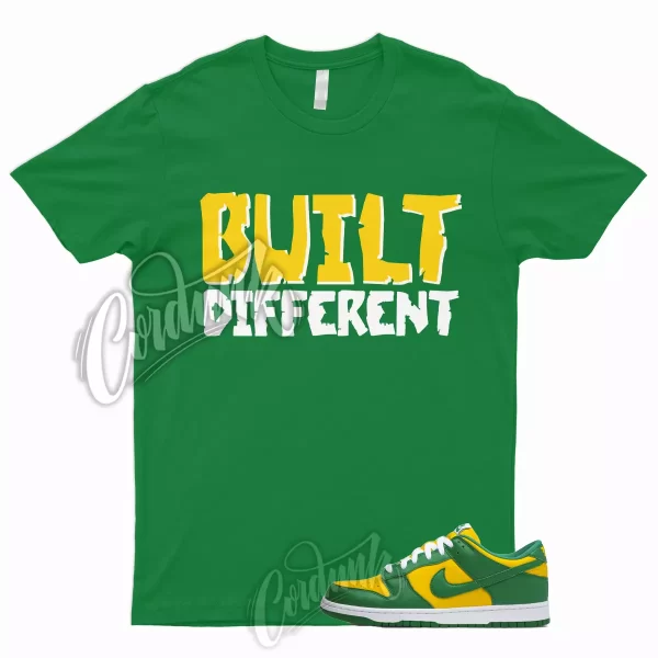 BUILT T Shirt to Match Dunk Low Brazil Green Pine Varsity Maize Yellow Reverse 1 Jezsport.com