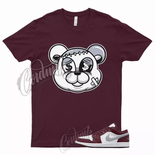 STITCH T Shirt to Match 1 Low Bordeaux Maroon Cherrywood Red White Cement Grey 6 Jezsport.com