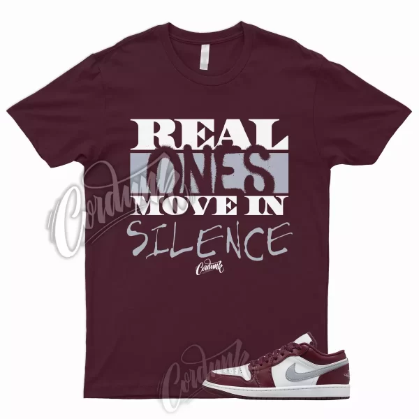 R1 T Shirt to Match 1 Low Bordeaux Maroon Cherrywood Red White Cement Grey 6 Jezsport.com