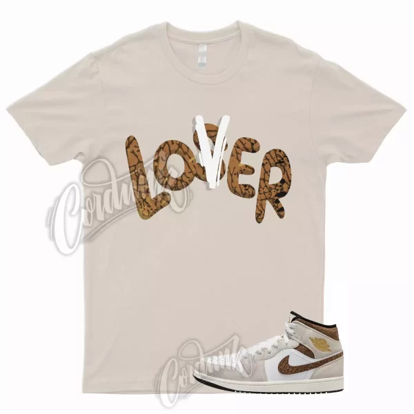 LOVER T Shirt to Match 1 Mid Brown Elephant Orewood Brown Light British Tan Sail Jezsport.com