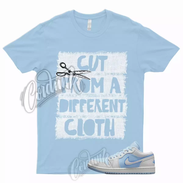 CUT T Shirt to Match 1 Low Reverse Ice Blue Sail Dark Powder Mid Dunk UNC WMNS Jezsport.com