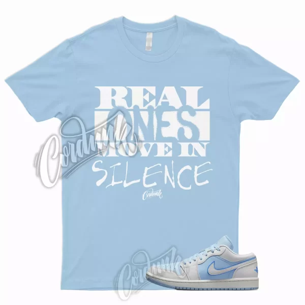 R1 T Shirt to Match 1 Low Reverse Ice Blue Sail Dark Powder Mid Dunk UNC WMNS Jezsport.com