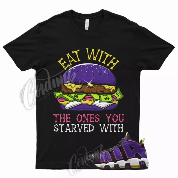 EAT T Shirt to Match Air More Uptempo '96 Court Purple Hyper Pink Multi Color 1 Jezsport.com