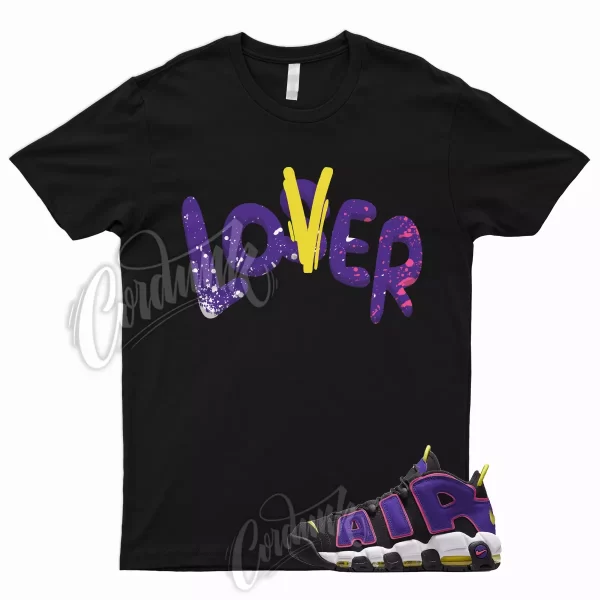 LOVER T Shirt to Match Air More Uptempo '96 Court Purple Hyper Pink Multi Color Jezsport.com