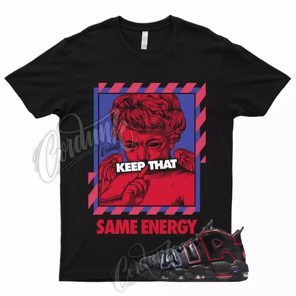 ENRGY Shirt to Match Air More Uptempo '96 Electric Racer Blue Hyper Pink Crimson Jezsport.com