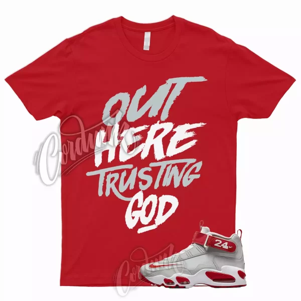 TG T Shirt to Match Air Griffey Max 1 Cincinnati University Dunk Low Red High Jezsport.com