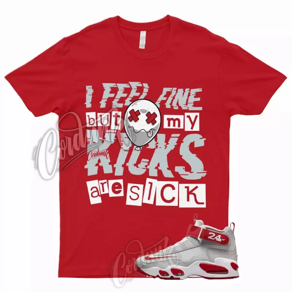 SICK T Shirt to Match Air Griffey Max 1 Cincinnati University Dunk Low Red High Jezsport.com