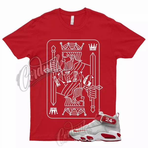 KING T Shirt to Match Air Griffey Max 1 Cincinnati University Dunk Low Red High Jezsport.com