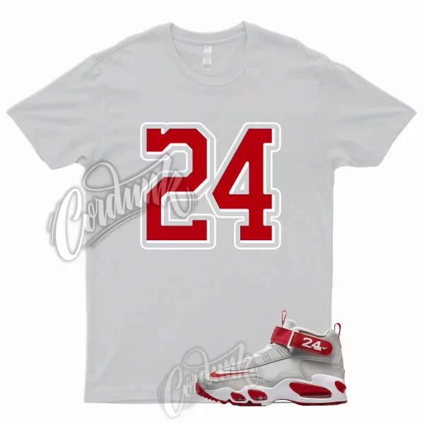 24 T Shirt to Match Air Griffey Max 1 Cincinnati University Varsity Gym Red UNLV Jezsport.com