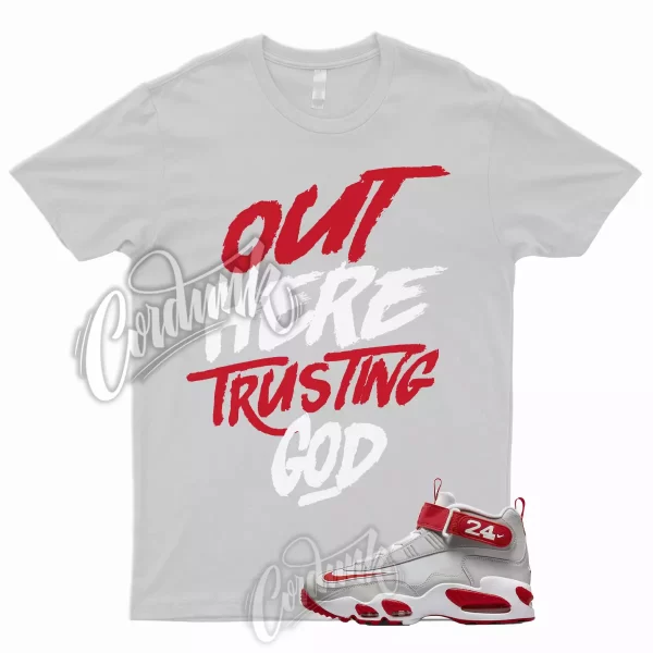 TG T Shirt to Match Air Griffey Max 1 Cincinnati University Varsity Gym Red 24 Jezsport.com