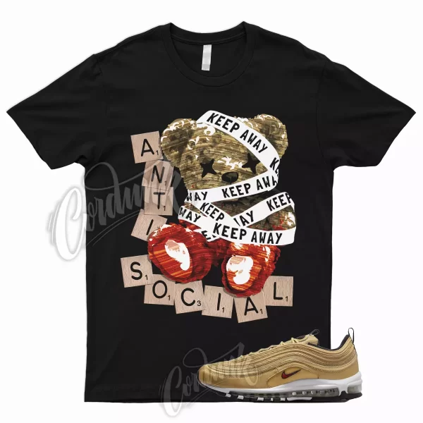 ANTI T Shirt to Match Air Max 97 Gold Bullet 2023 Metallic Varsity Red Metallic Jezsport.com