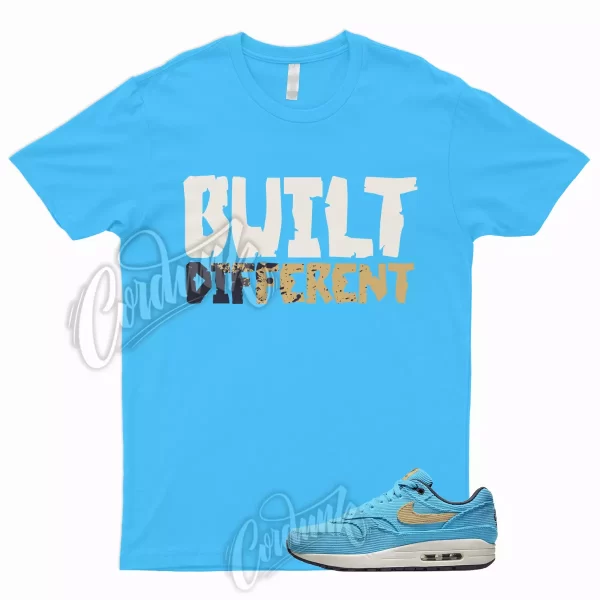 BUILT T Shirt to Match Air Max 1 Corduroy Baltic Blue Sesame Gridiron Sail Dunk Jezsport.com