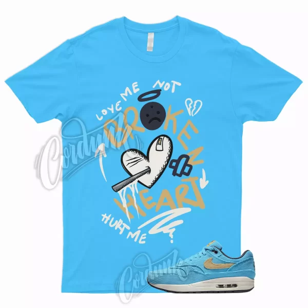 BROKEN T Shirt to Match Air Max 1 Corduroy Baltic Blue Sesame Gridiron Sail Dunk Jezsport.com