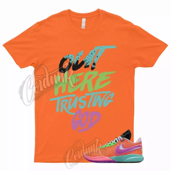 TG T Shirt to Match LeBron 20 Chosen 1 Total Orange Vivid Purple Green Hot Punch Jezsport.com