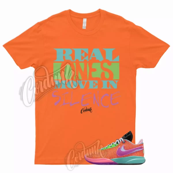 R1 T Shirt to Match LeBron 20 Chosen 1 Total Orange Vivid Purple Green Hot Punch Jezsport.com