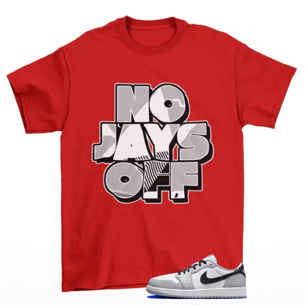 Jay All Day Shirt Red to Match Jordan 1 Low OG Barons CZ0790-110 Jezsport.com