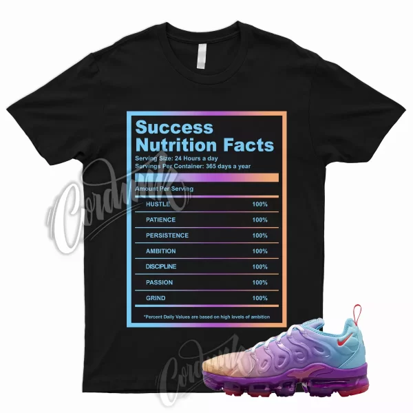 SUCCESS Shirt for Air VaporMax Plus Multi Gradient Multicolor Peach Purple Blue Jezsport.com