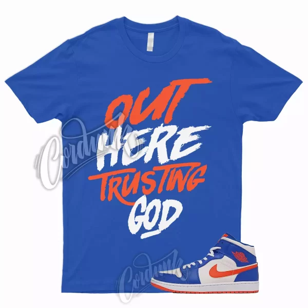 TG T Shirt for 1 Mid Game Royal Blue Jordan Rush Orange Knicks Wheaties Dunk Jezsport.com